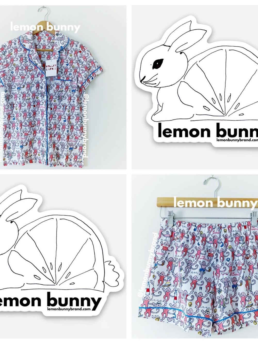Roller Rabbit Hamptons Monkey Polo Pajamas in Pink Monkey Size XS Brand New NWT